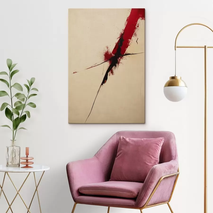 fotótapéta Piros akcentus s47461