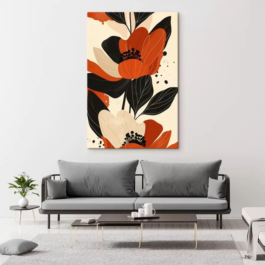 fotótapéta Nagy, színes virágok s47468