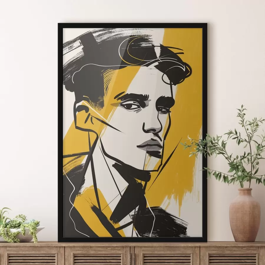 fotószőnyeg Graffitivel borított férfi f47467