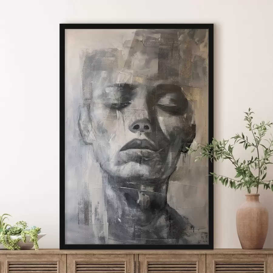 fotószőnyeg Texturált portré f47482