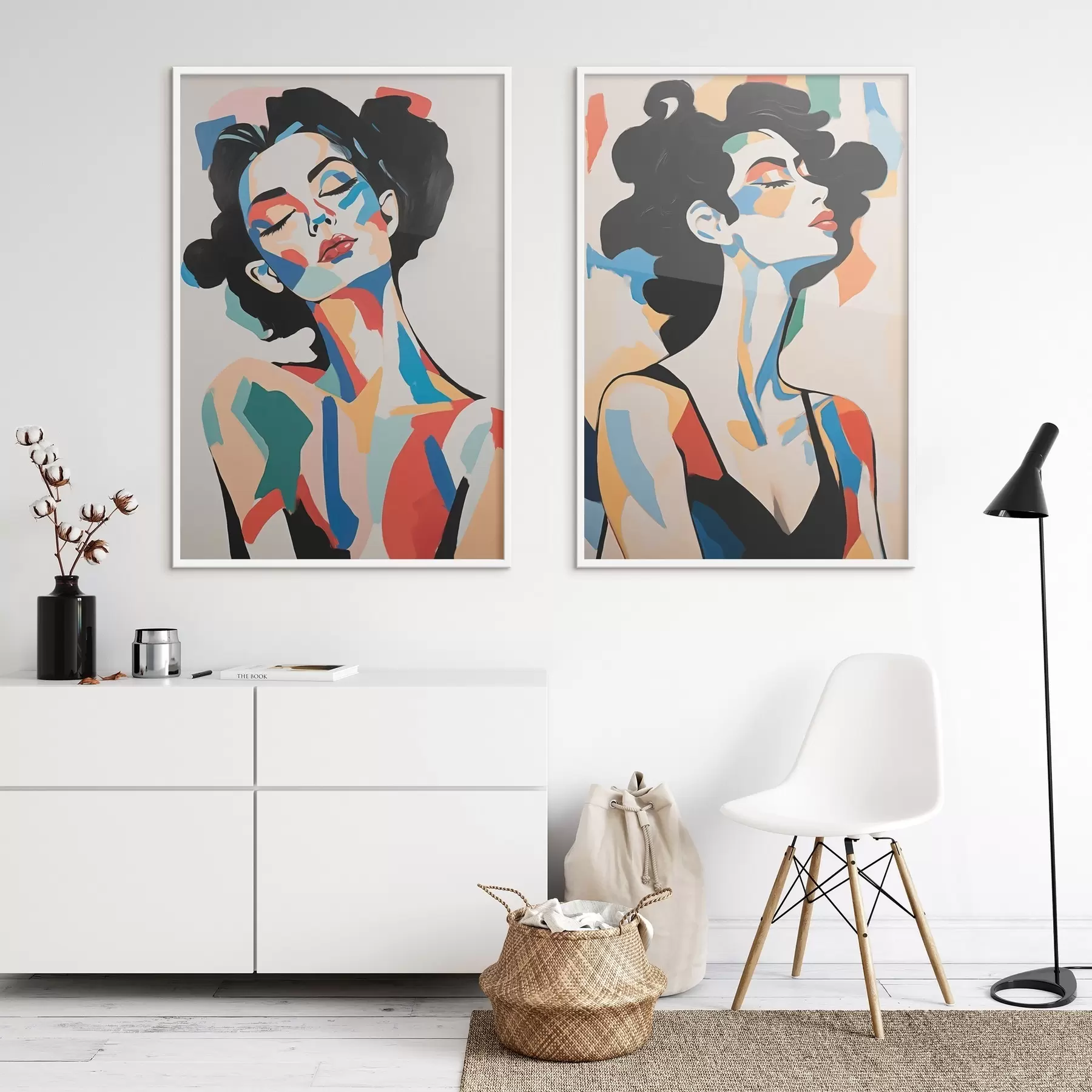 fotószőnyeg Női absztrakt portrék d00543