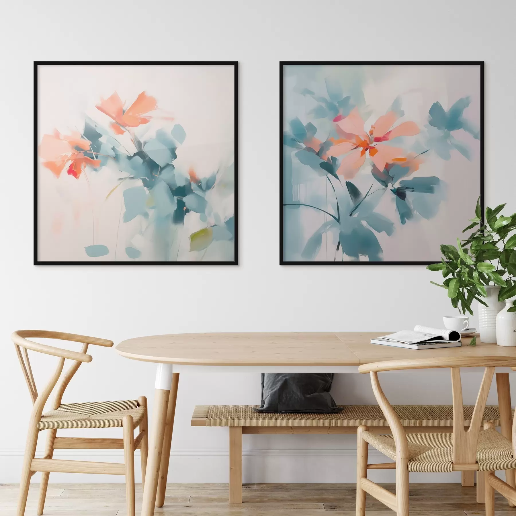 fotószőnyeg Absztrakt virágok utánzás festmény d00564