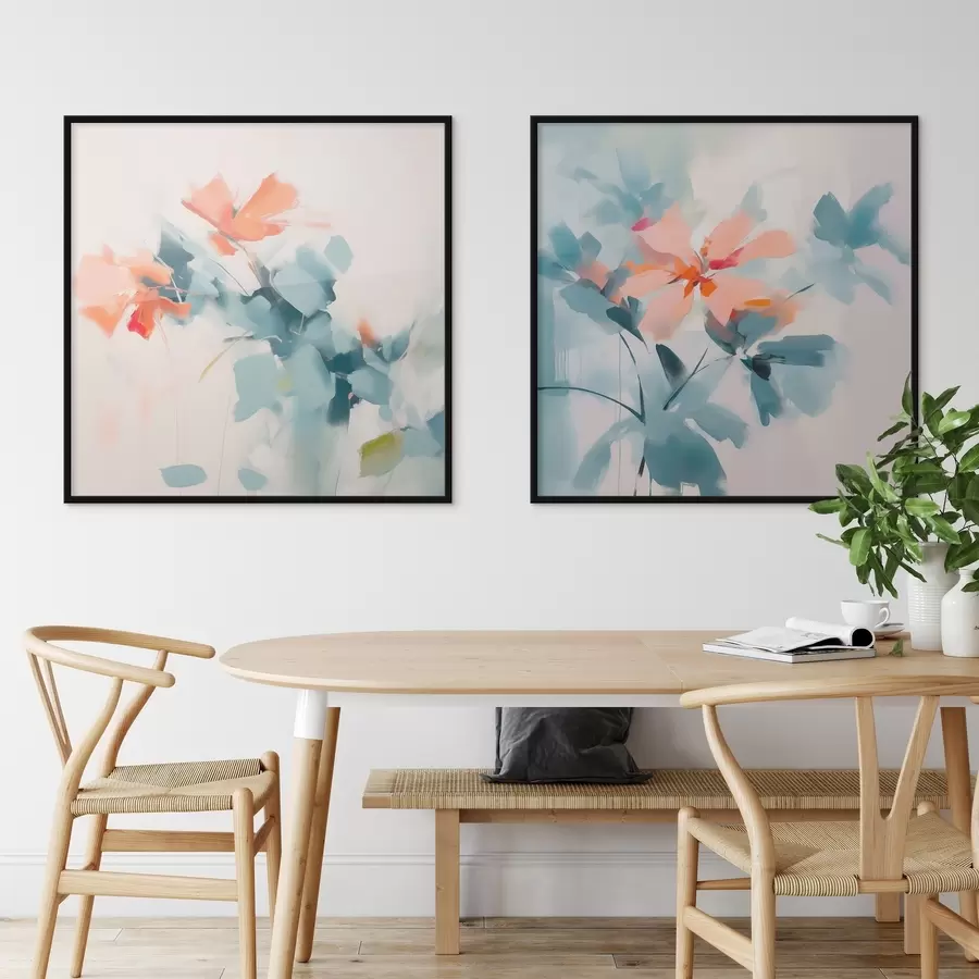 fotószőnyeg Absztrakt virágok utánzás festmény d00564