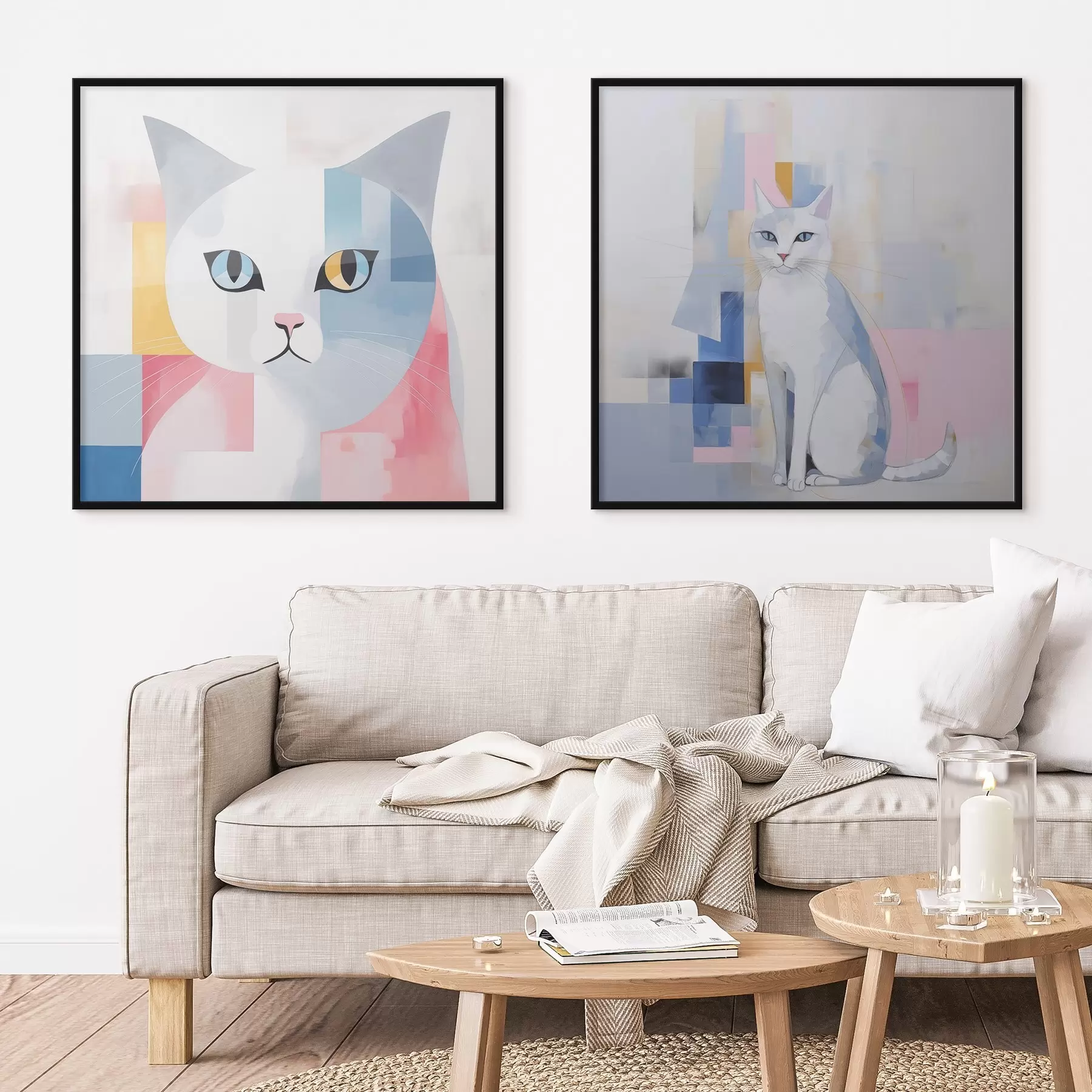 fotószőnyeg Absztrakt macska d00592