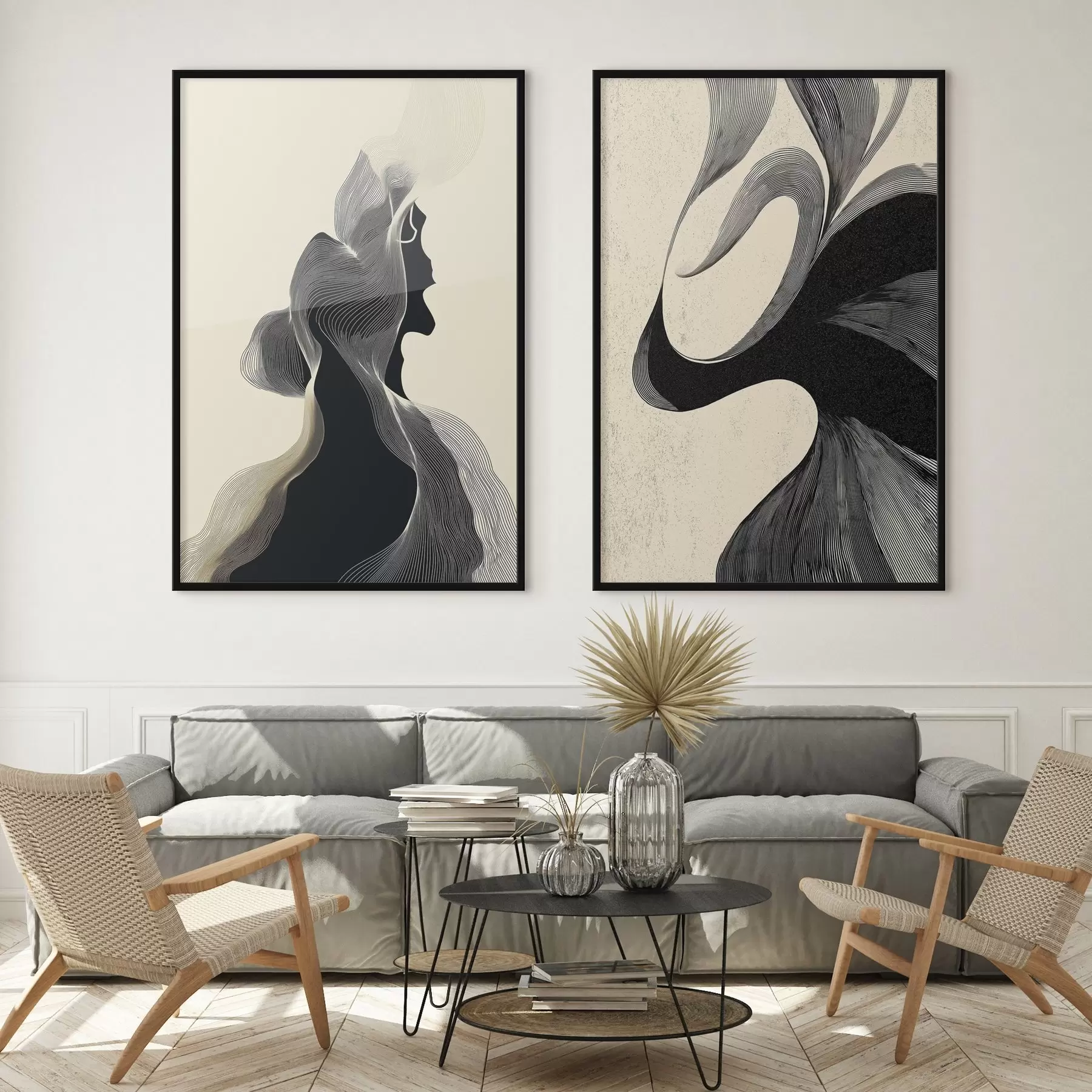 fotószőnyeg Absztrakt hullámos relief sima görbékkel d00601