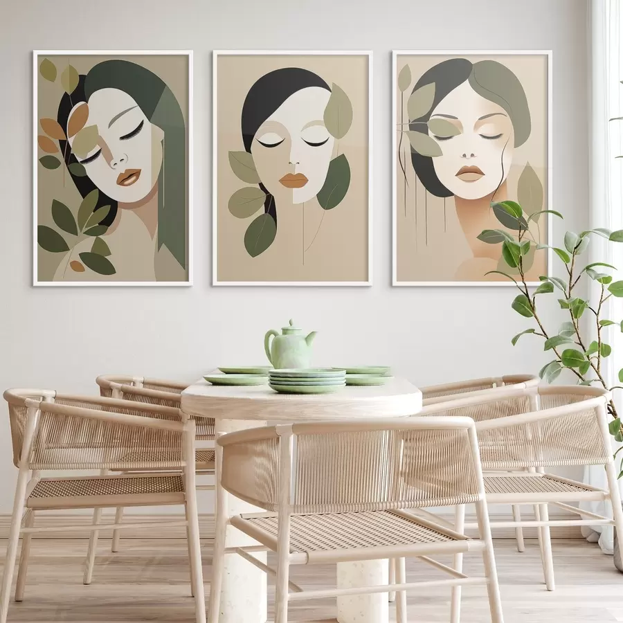 fotószőnyeg Lány arcok d00605