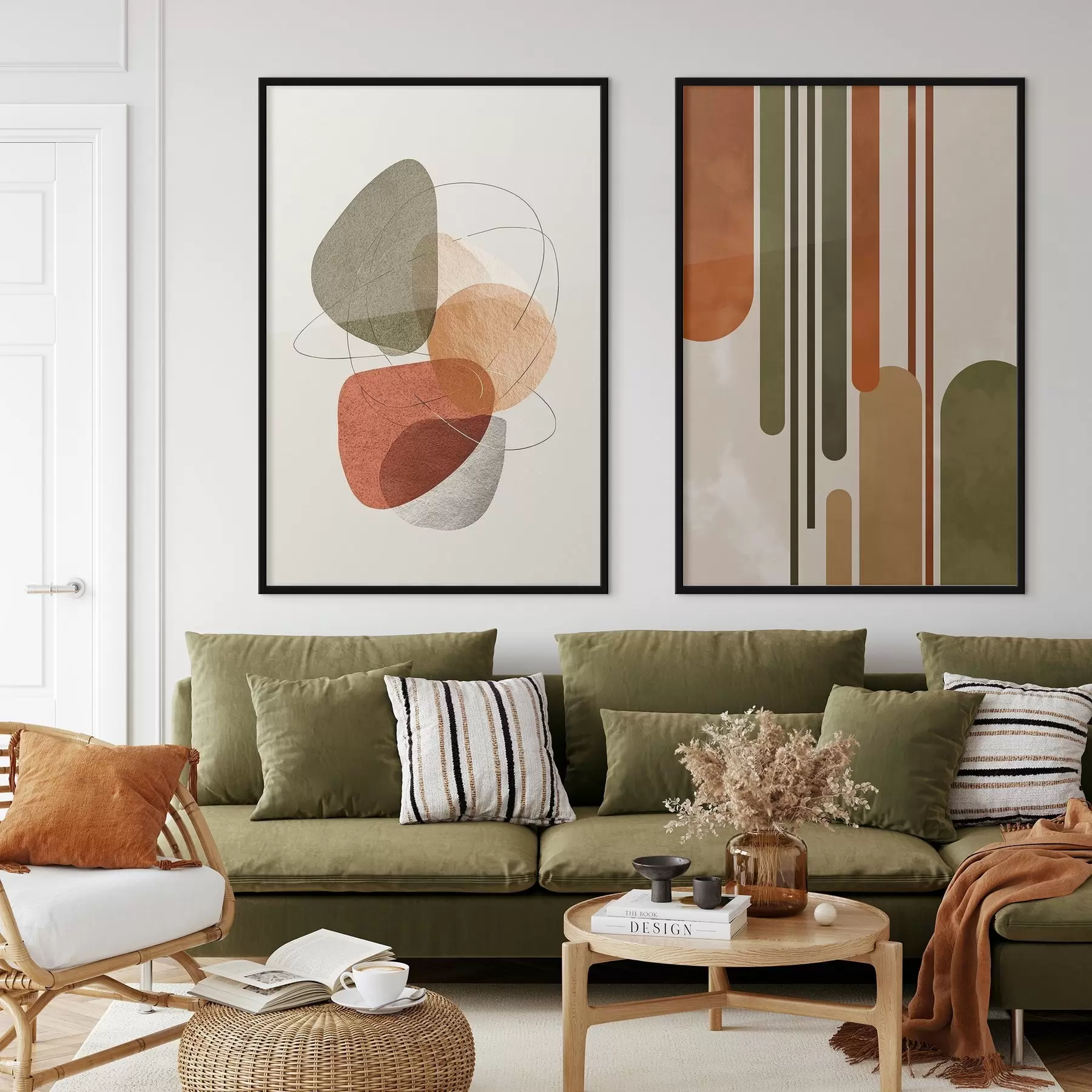 fotószőnyeg Vonalak és körök különböző színekben d00608