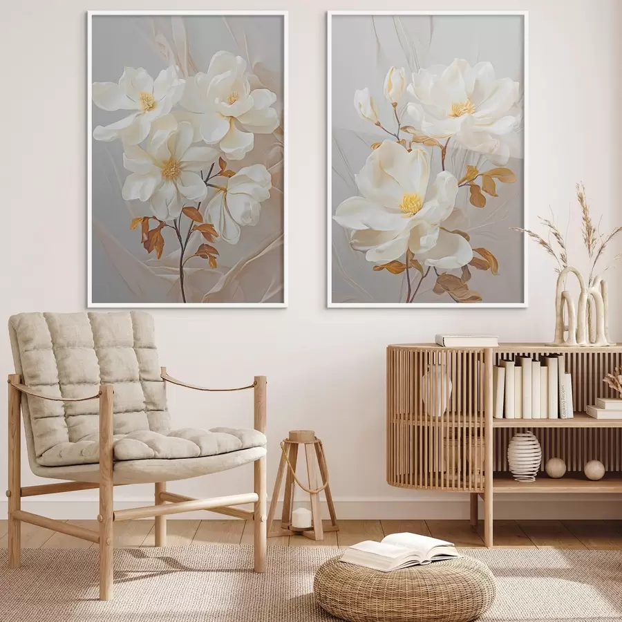 fotószőnyeg Finom absztrakt virágok d00611