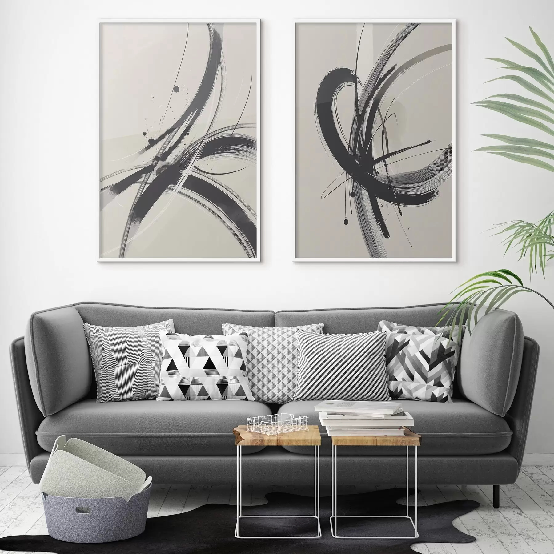 fotószőnyeg Absztrakt minimalista ecsetvonások d00613