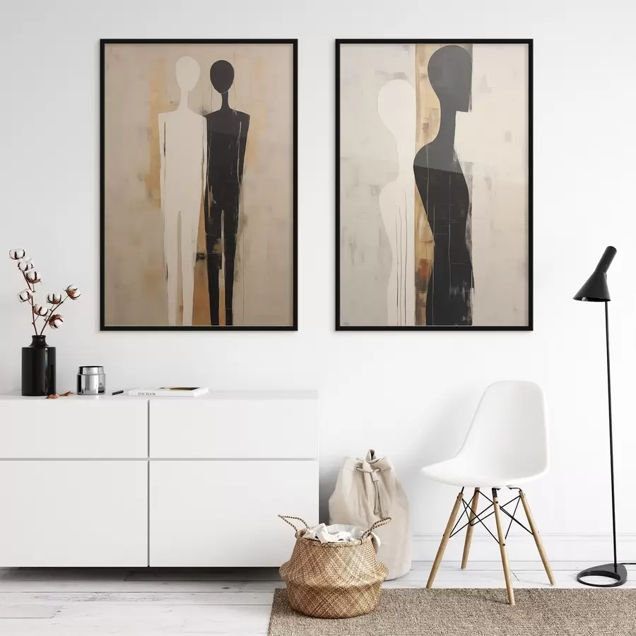 fotószőnyeg Két alak sziluettje d00620