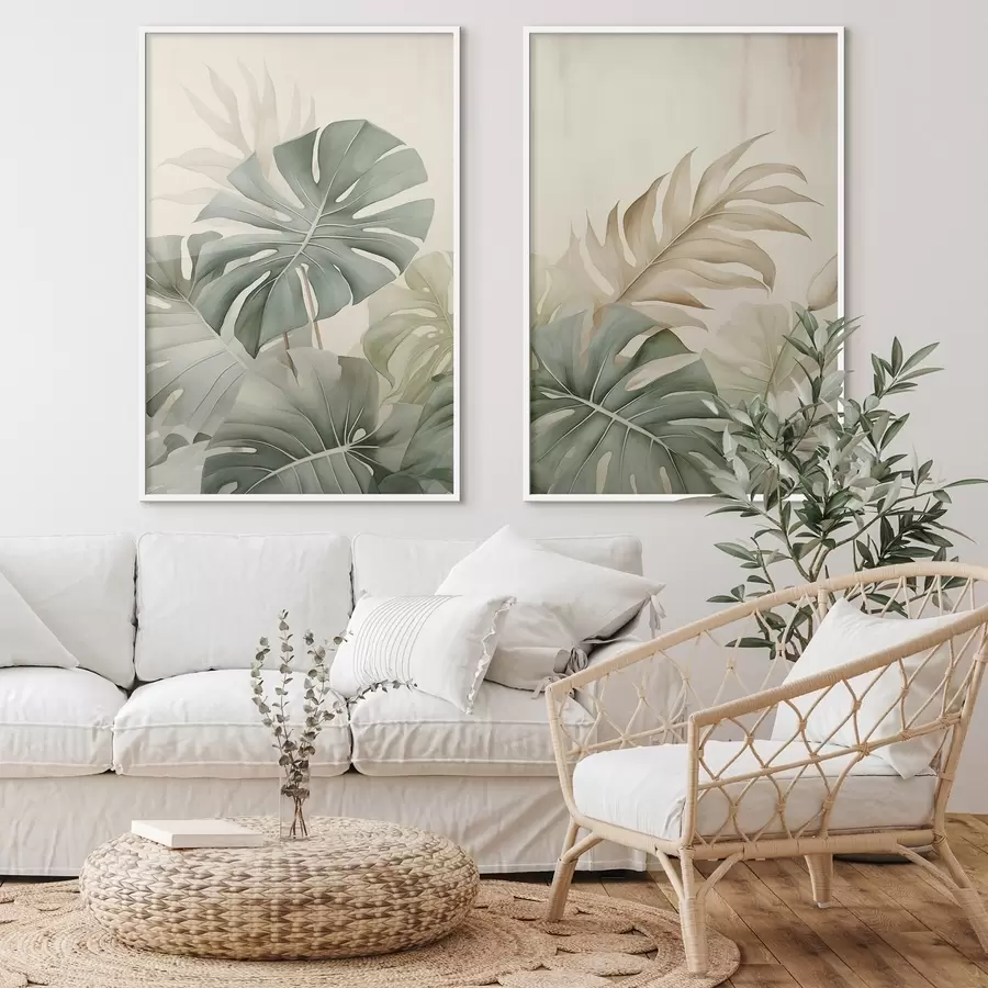 fotószőnyeg Trópusi levelek d00670