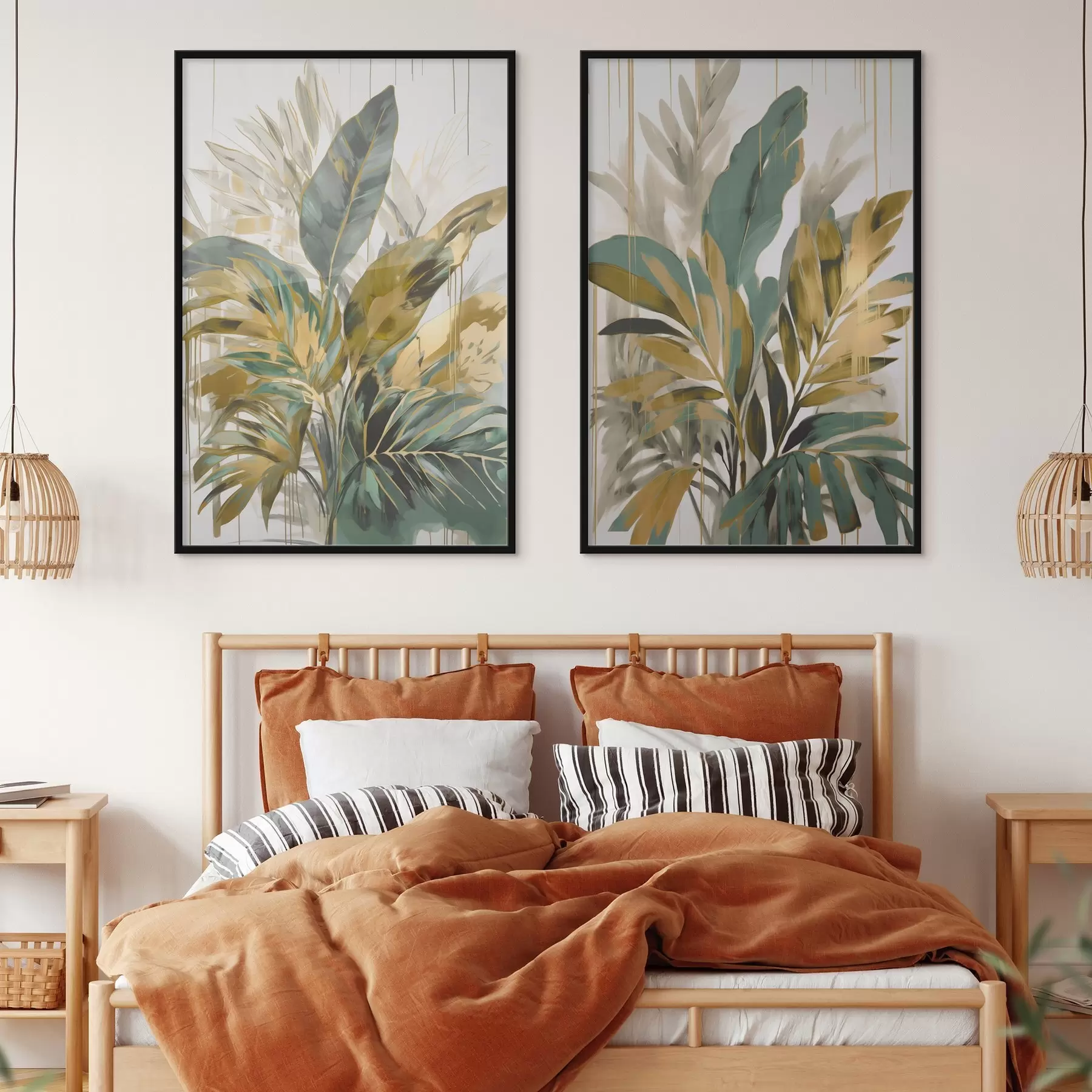 fotószőnyeg Absztrakt trópusi levelek d00671