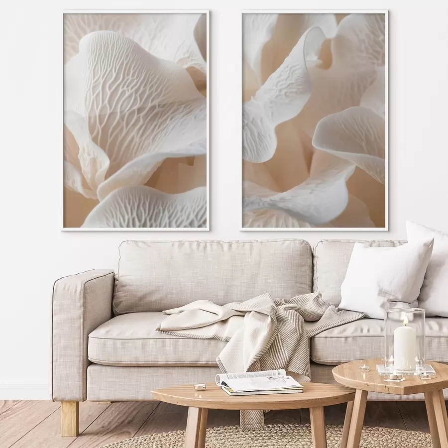 fotószőnyeg bézs színű erekkel tarkított szirmok d00697