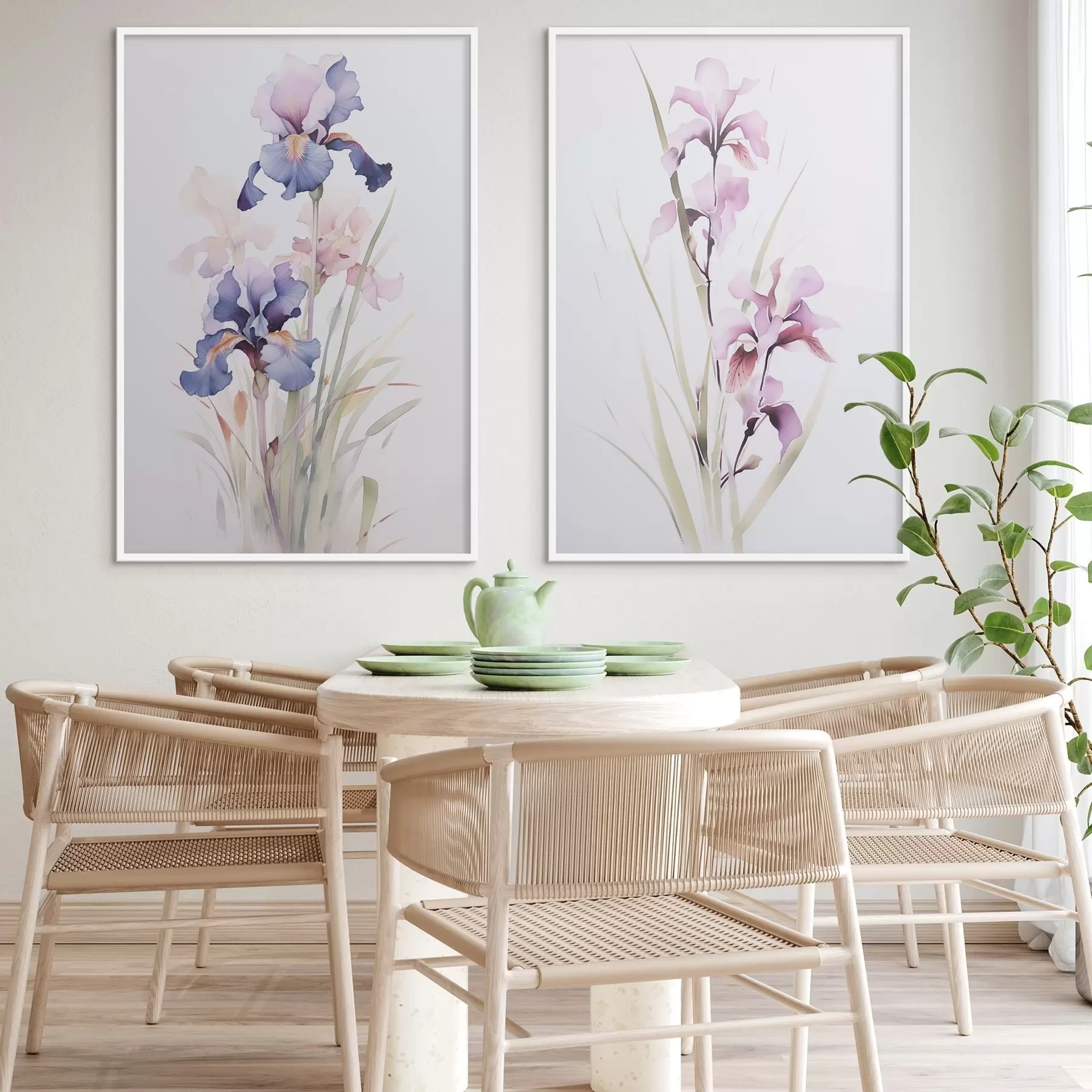 fotószőnyeg Íriszek utánzata akvarell d00724