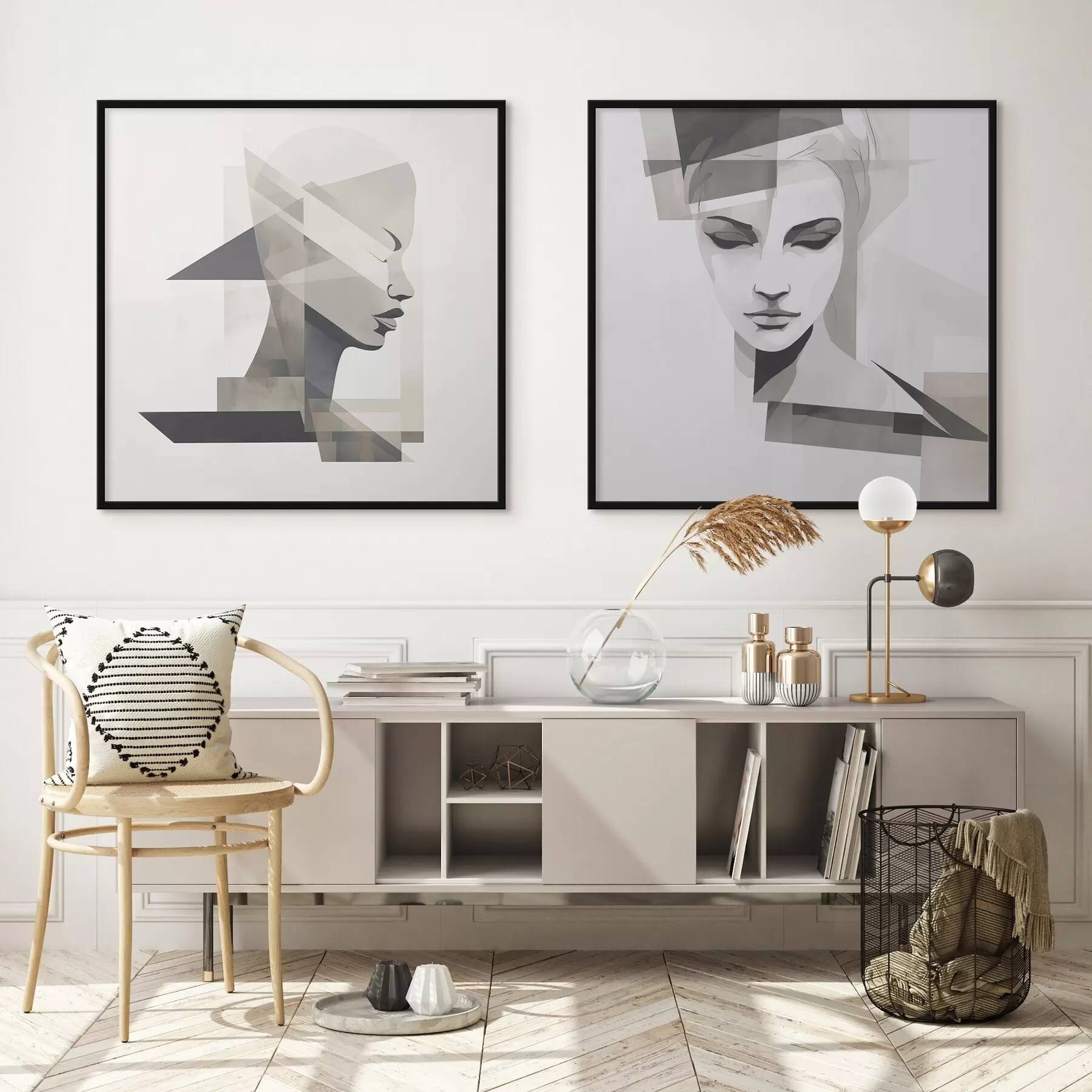 fotószőnyeg Absztrakt portré d00753