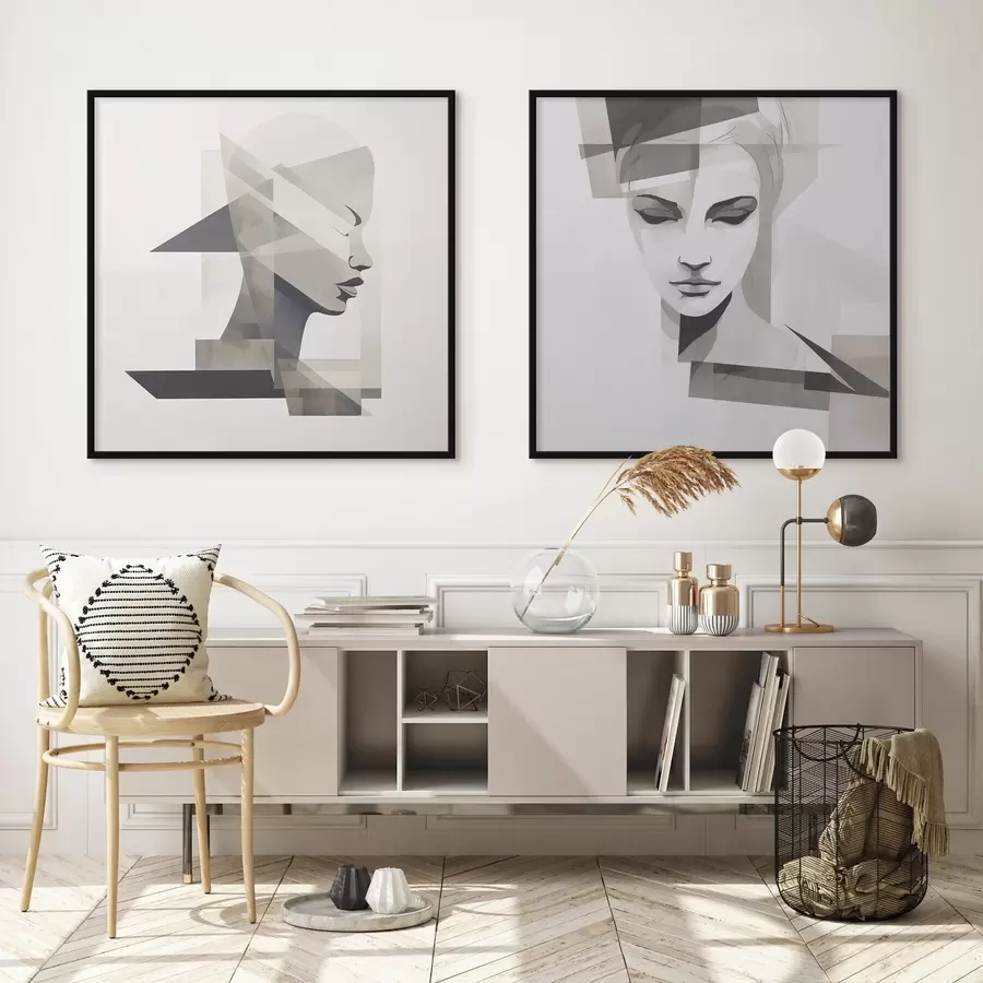 fotószőnyeg Absztrakt portré d00753