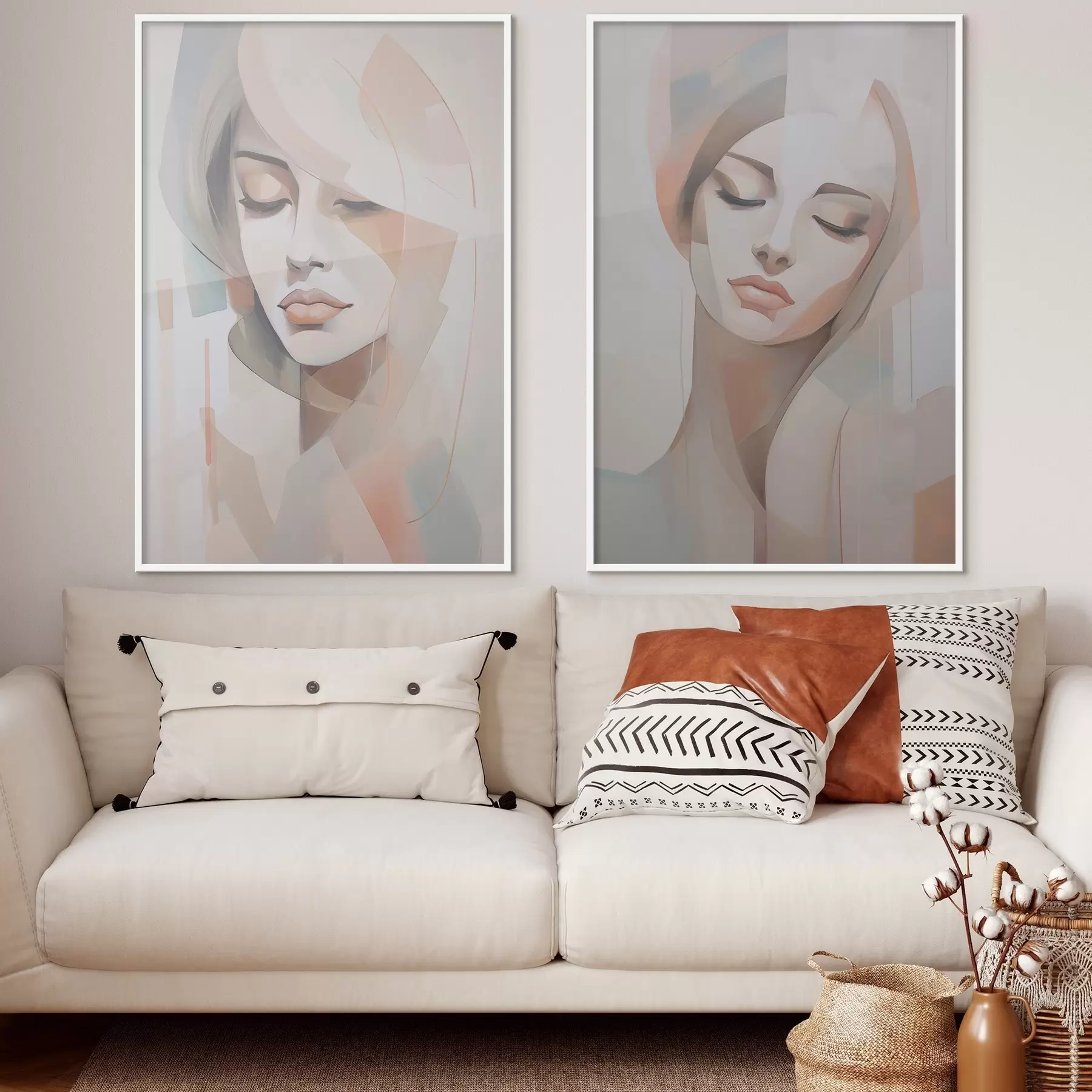 fotószőnyeg Absztrakt portré egy lányról d00768