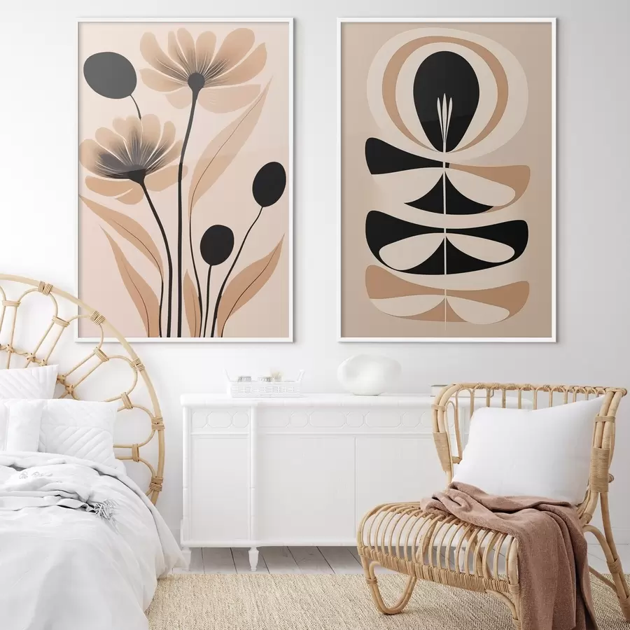 fotószőnyeg Absztrakt virágok d00773