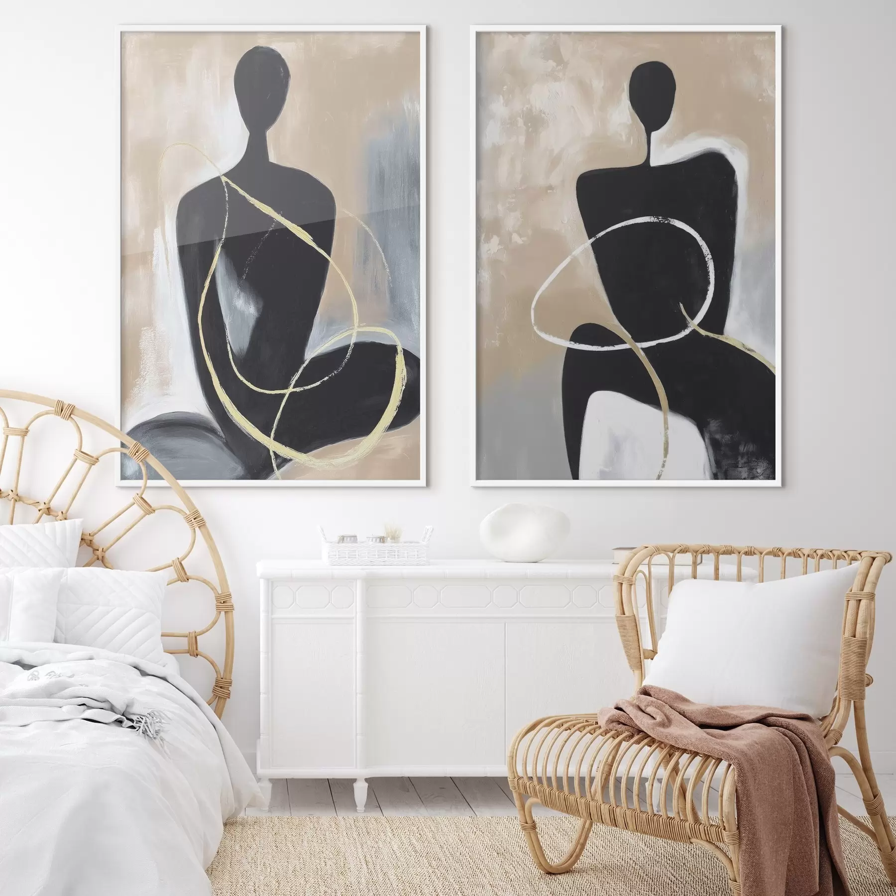 fotószőnyeg Absztrakt sziluettek d00719