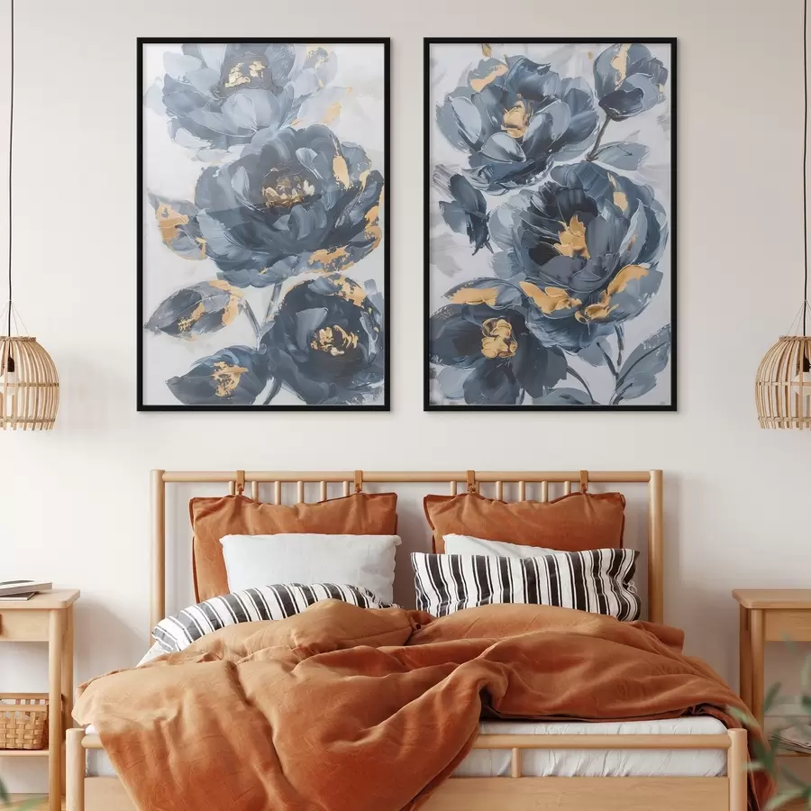 fotószőnyeg Nagy absztrakt virágok d00782