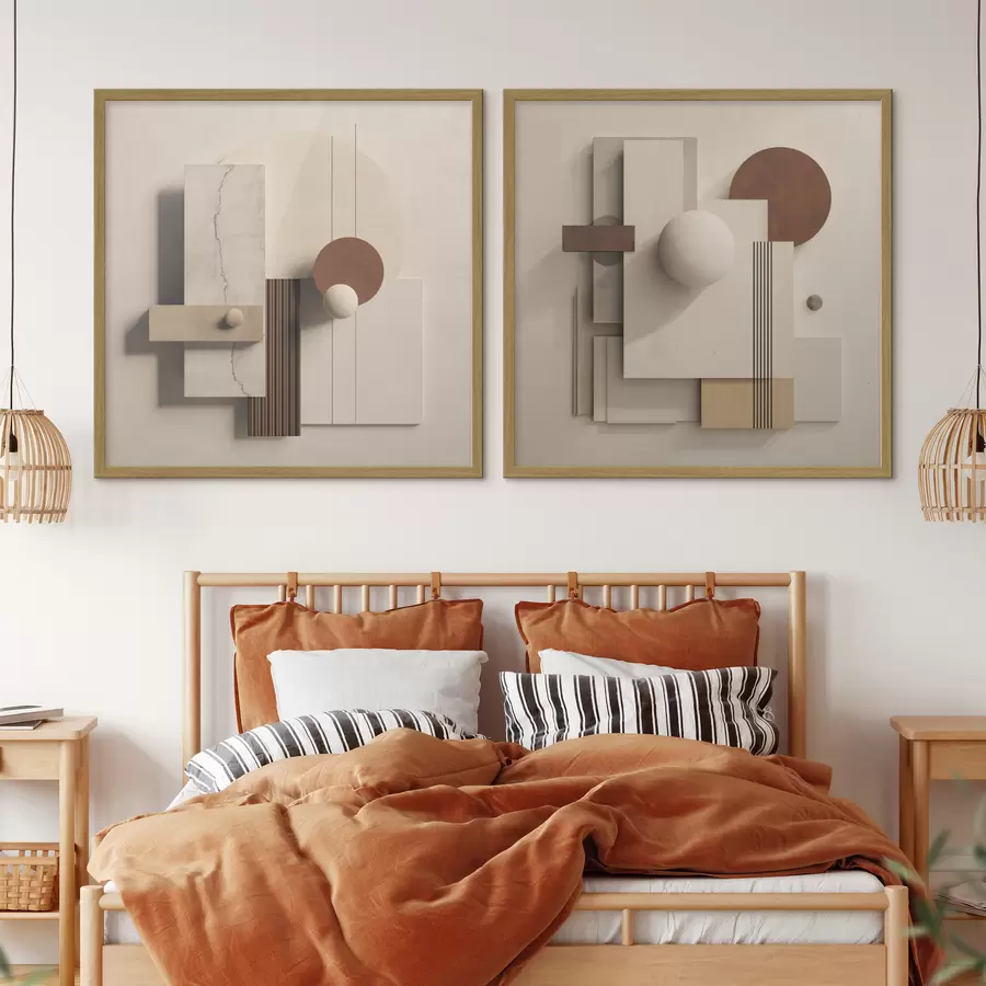 fotószőnyeg Geometria és absztrakció a minimalista stílusban d00743
