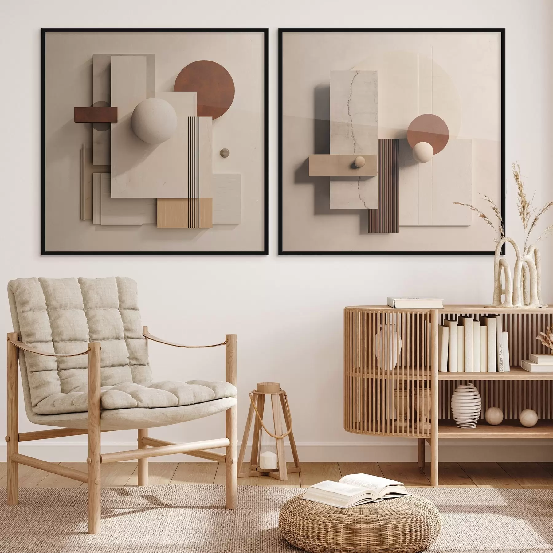 fotószőnyeg Geometria és absztrakció a minimalista stílusban d00743