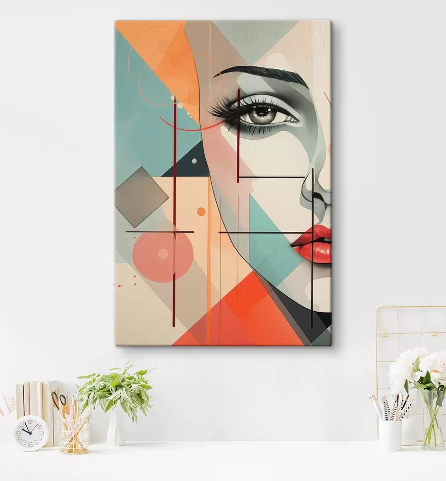 fotótapéta Emberek, arc, geometria s47447