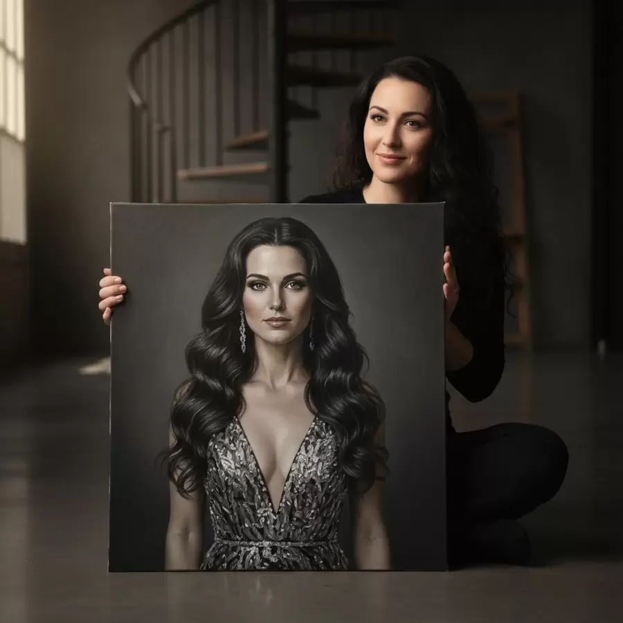 fotótapéta Ajándék egy lánynak a fényképe alapján s47192