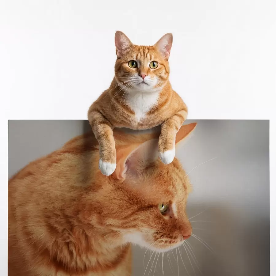 fotótapéta Fotó a macskádról vásznon s47194