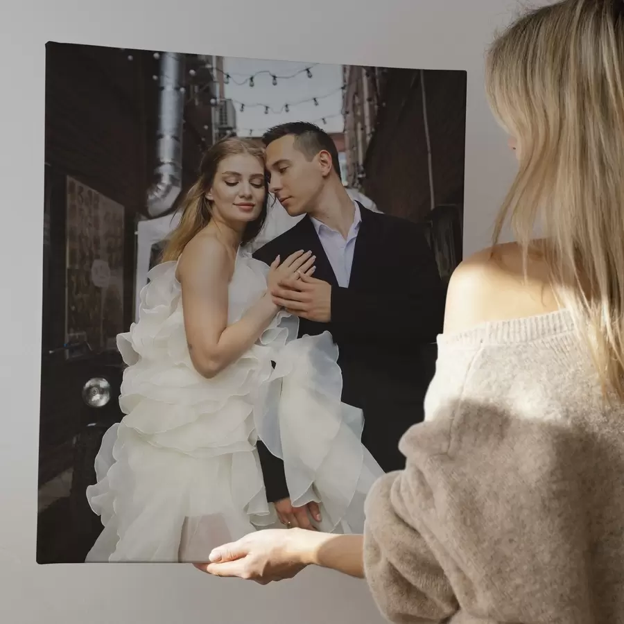 fotótapéta Esküvői fotó vásznon s47209