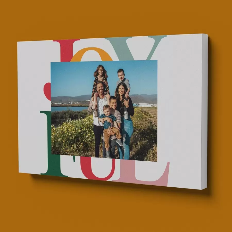 fotótapéta Fotó kollázs családi portréval vászonra nyomtatva s47233