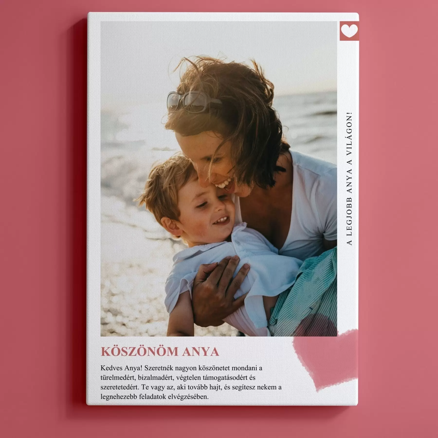 fotótapéta Fotókollázs vászonképen ajándék anyukának s47540