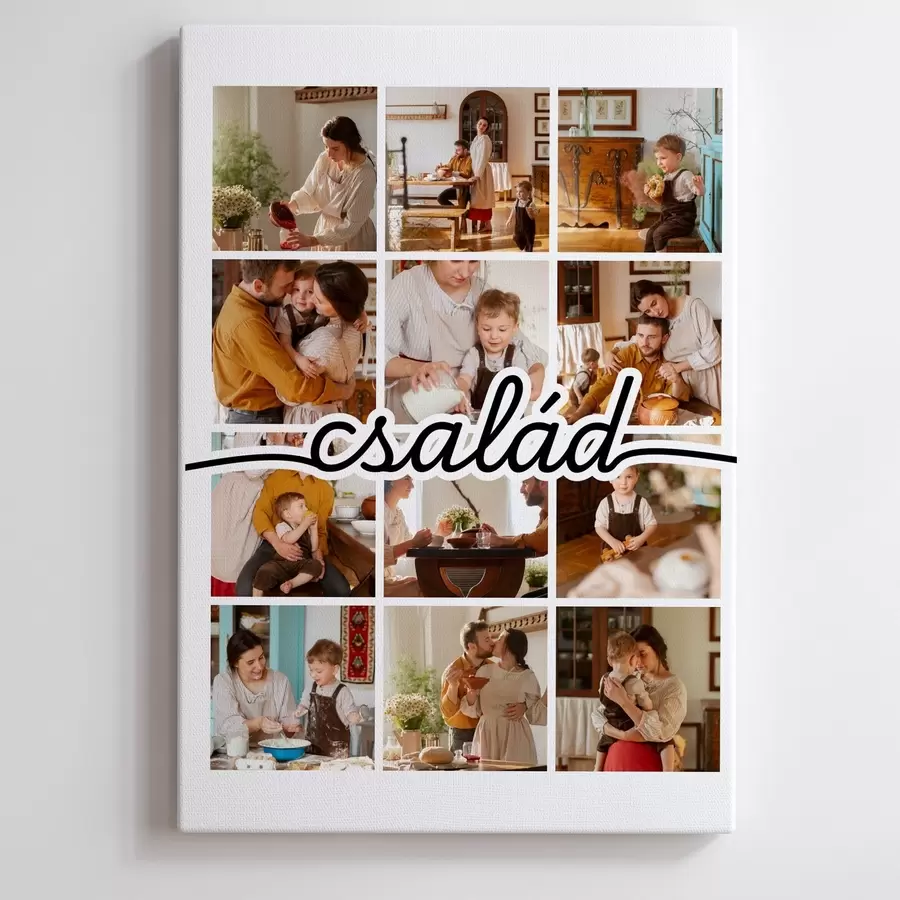 fotótapéta Családi fotókollázs a saját fotód alapján s47549