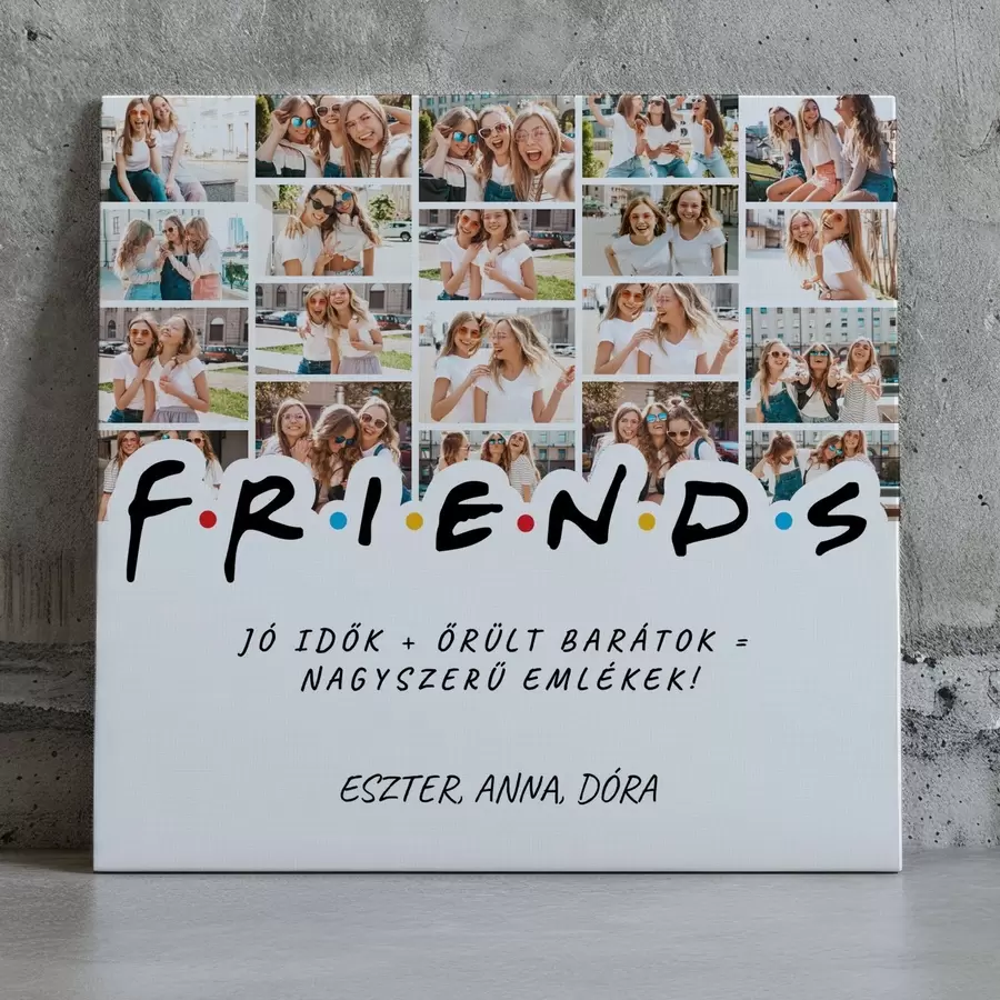 fotótapéta Ajándék fotókollázs barátoknak az ünnepekre s47558