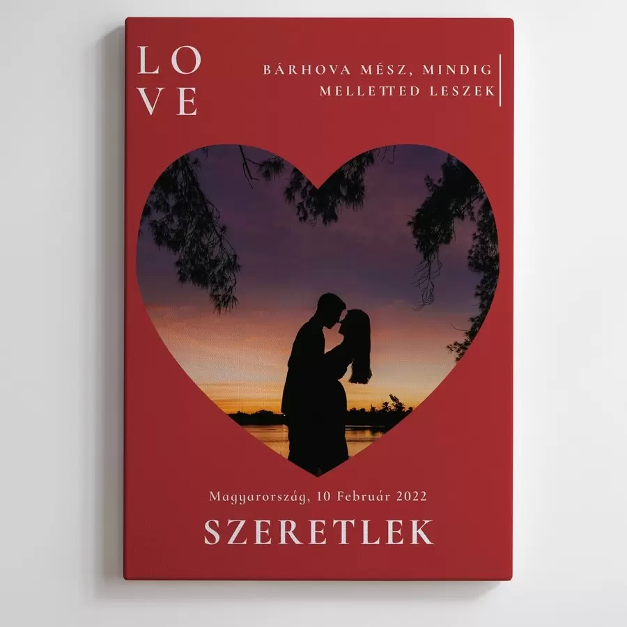 fotótapéta Fotókollázs vászonképen születésnapra a saját fotódból s47567