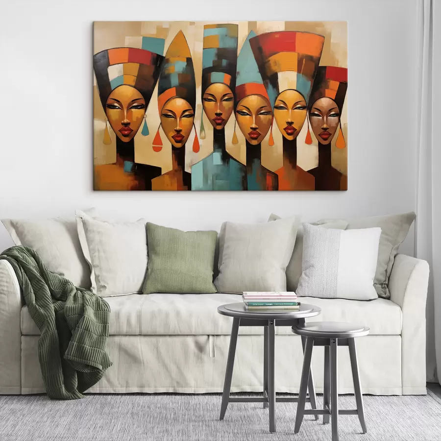 fotótapéta Afrikai stílusú női portrék s47387