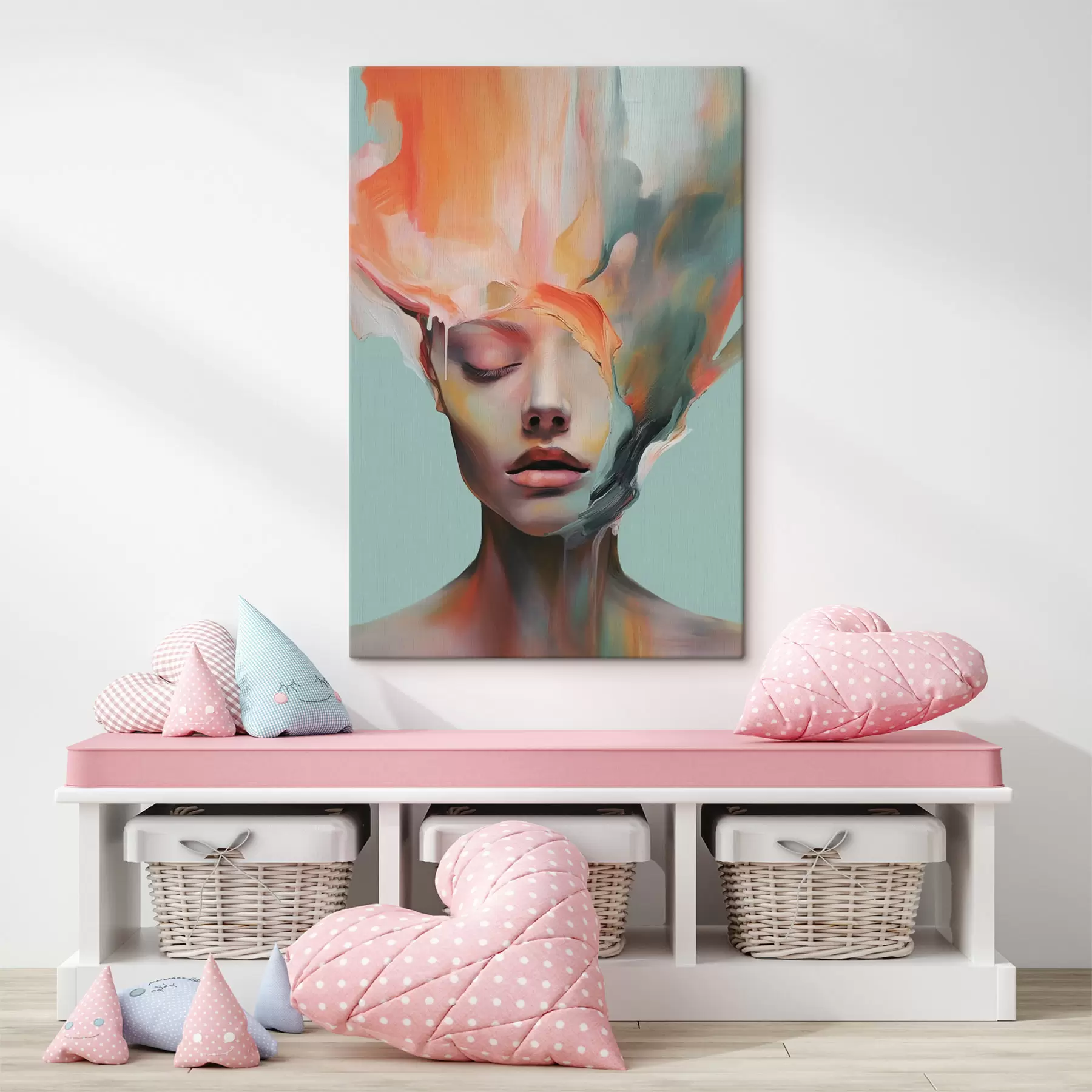 fotótapéta Absztrakt portré egy lányról s47389