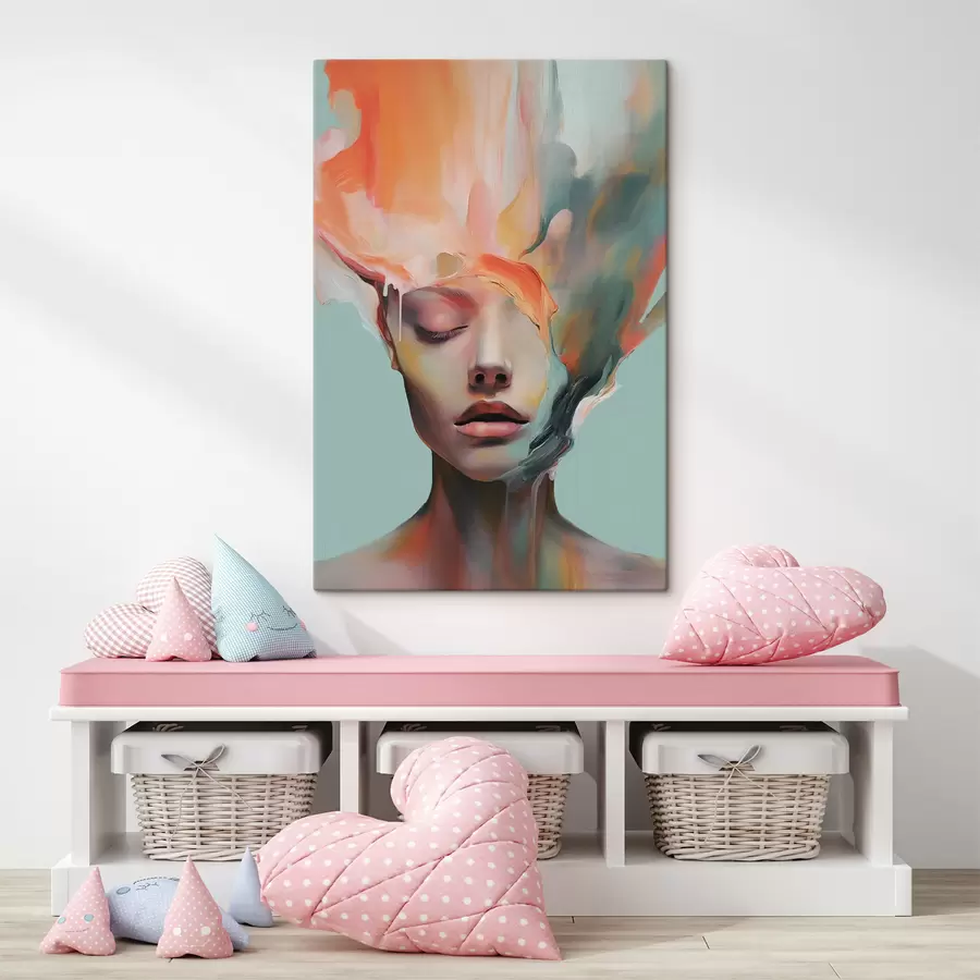 fotótapéta Absztrakt portré egy lányról s47389