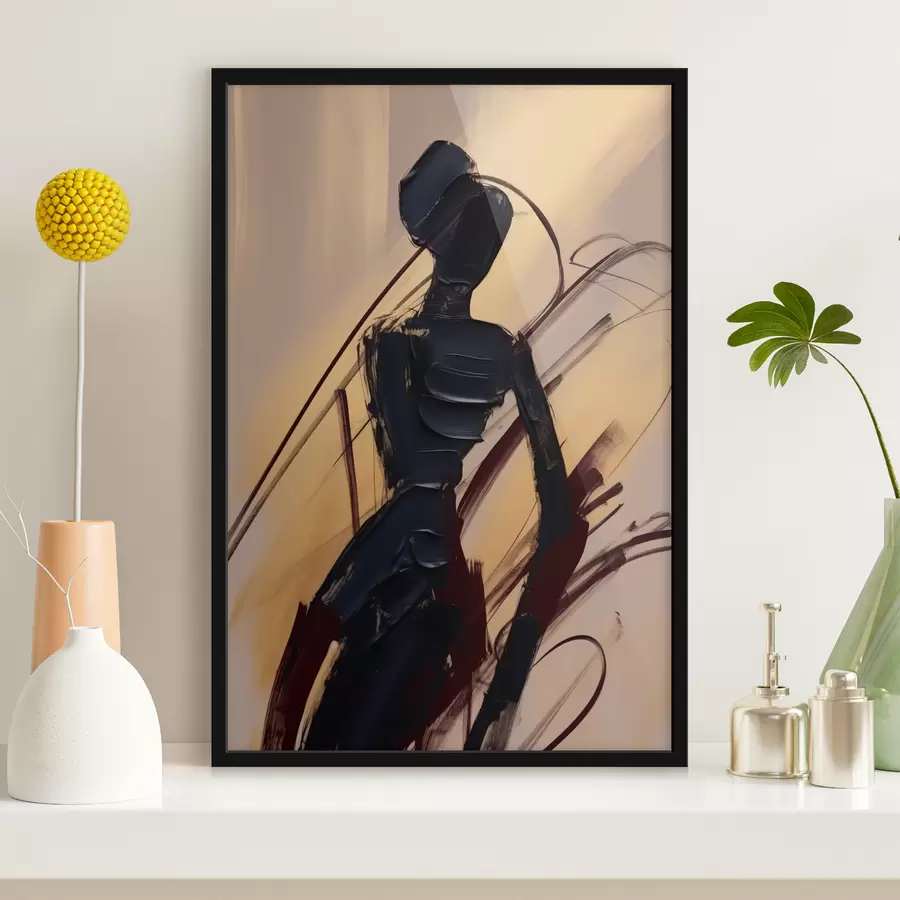 fotószőnyeg Absztrakt sziluett f47345