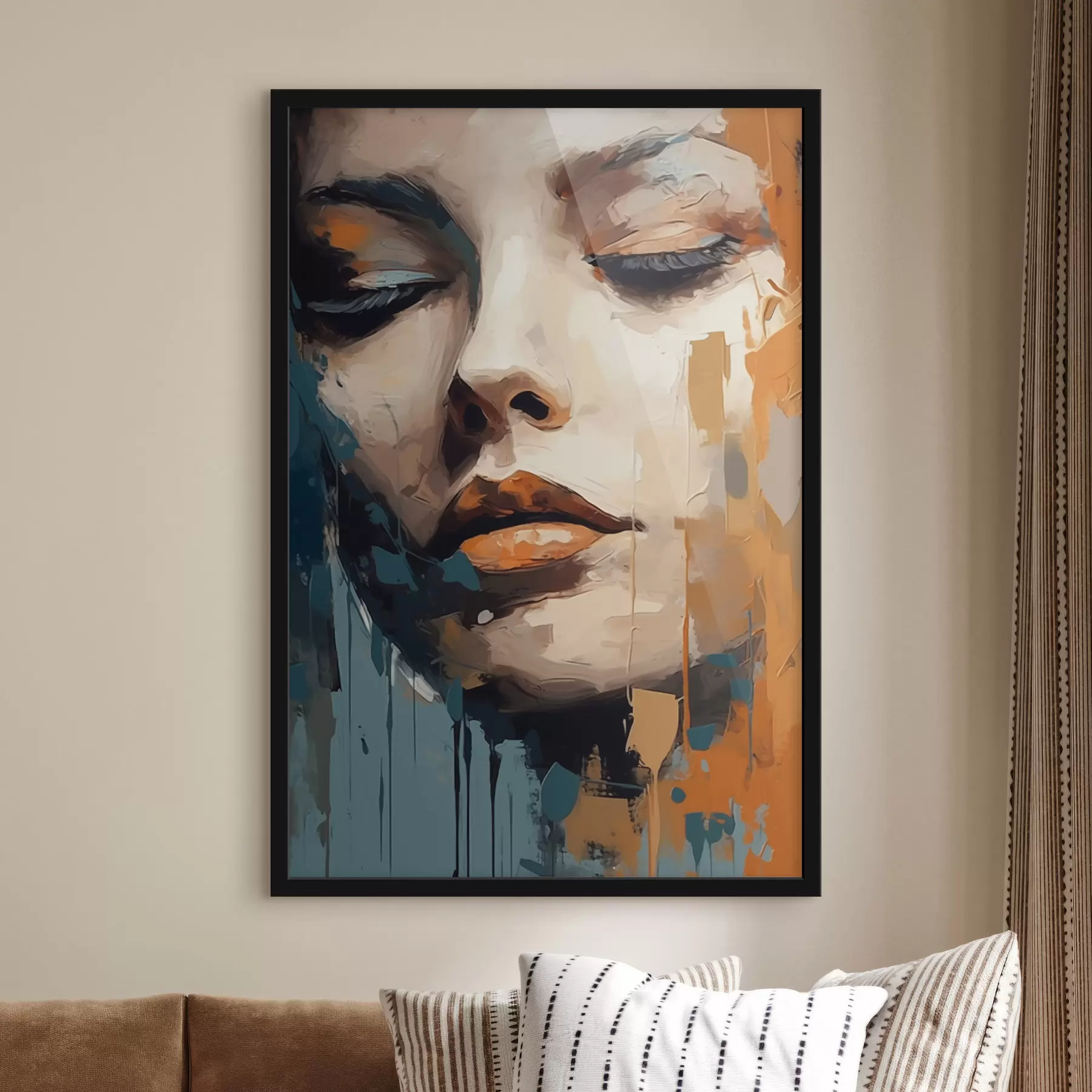 fotószőnyeg Absztrakt portré f47349