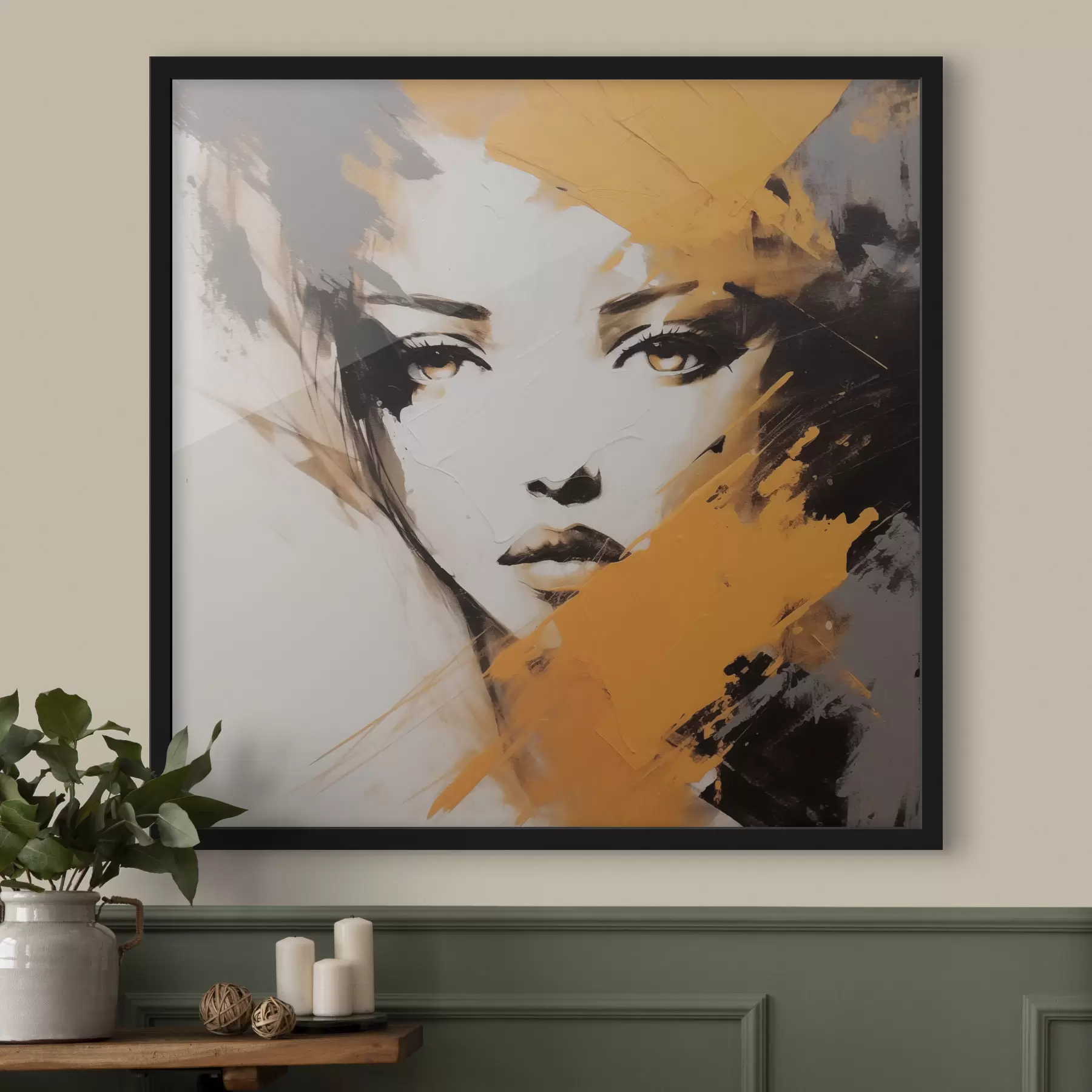 fotószőnyeg Absztrakt portré f47350