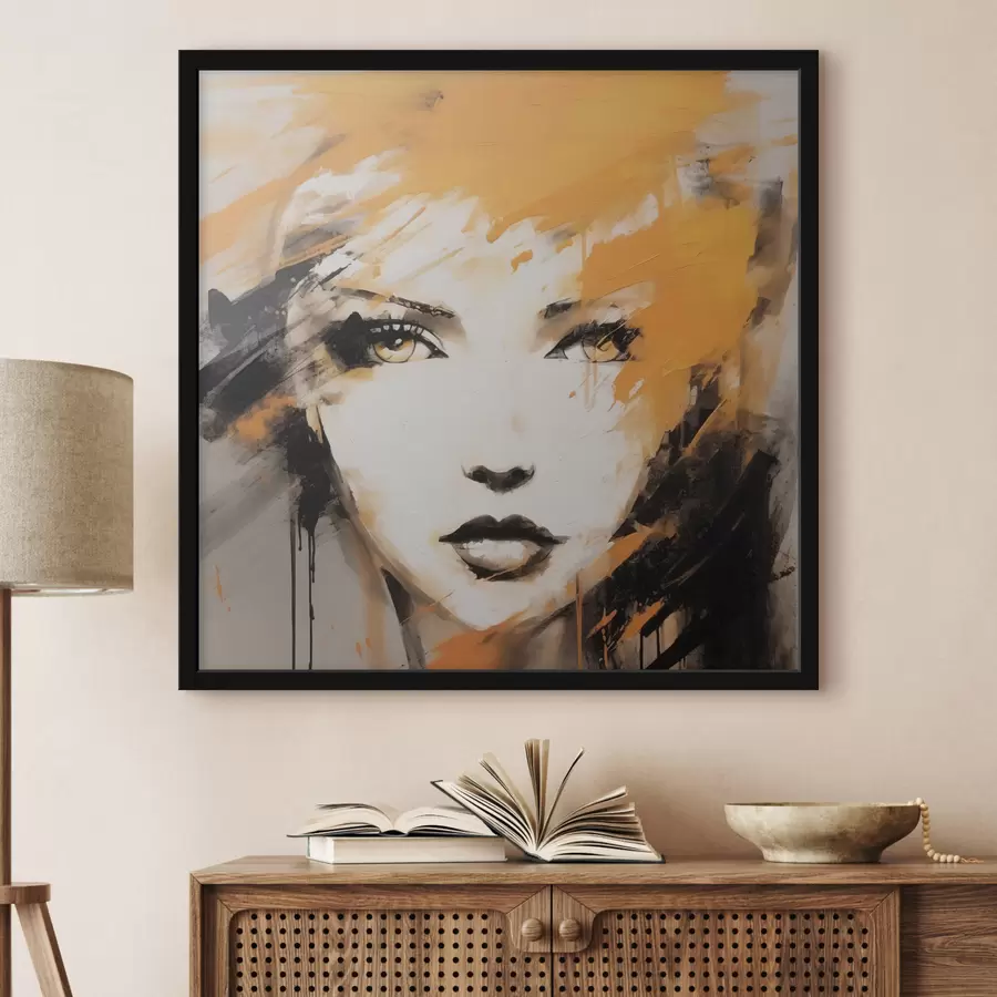 fotószőnyeg Absztrakt portré f47351