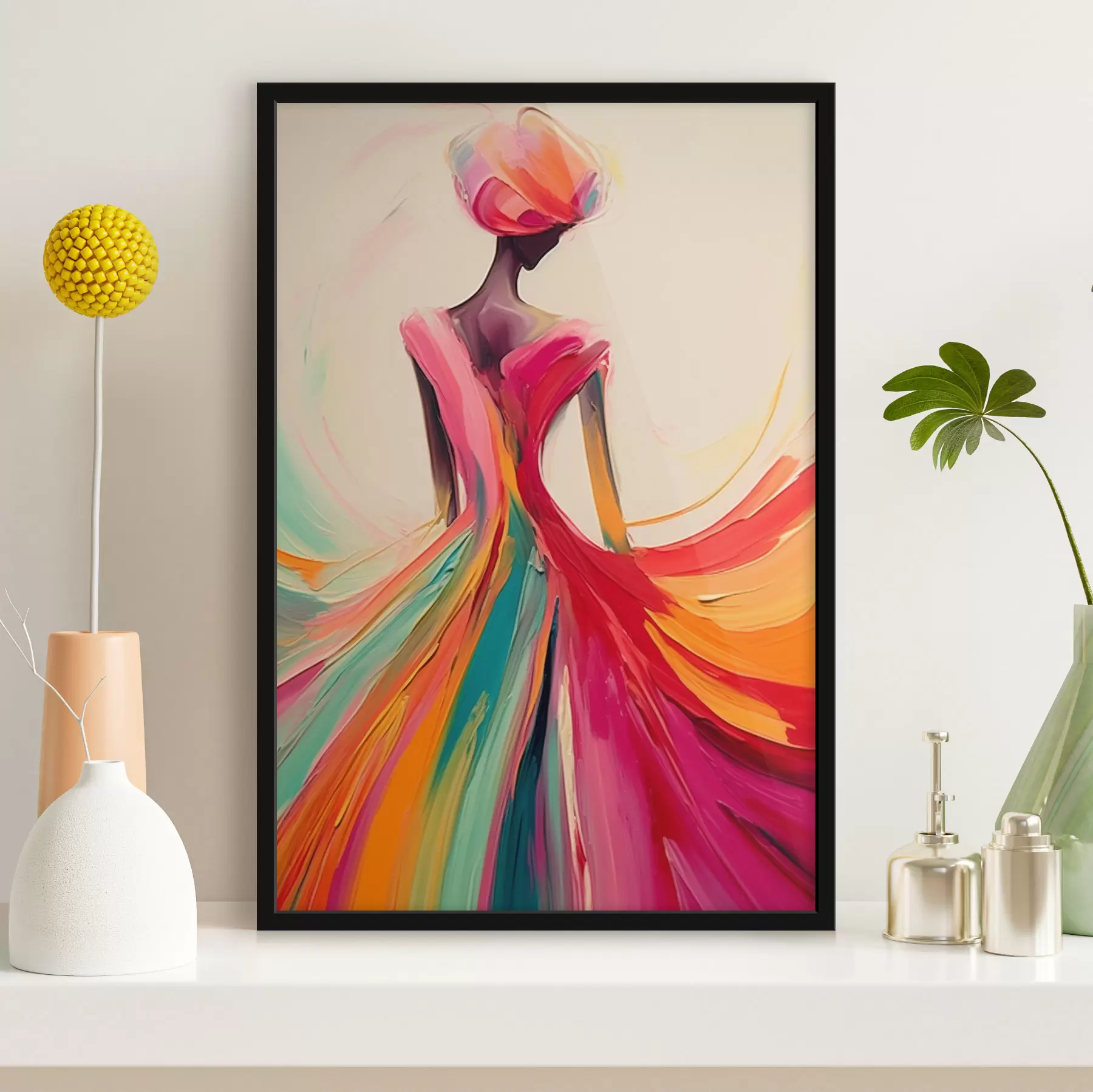 fotószőnyeg Absztrakt lány f47400