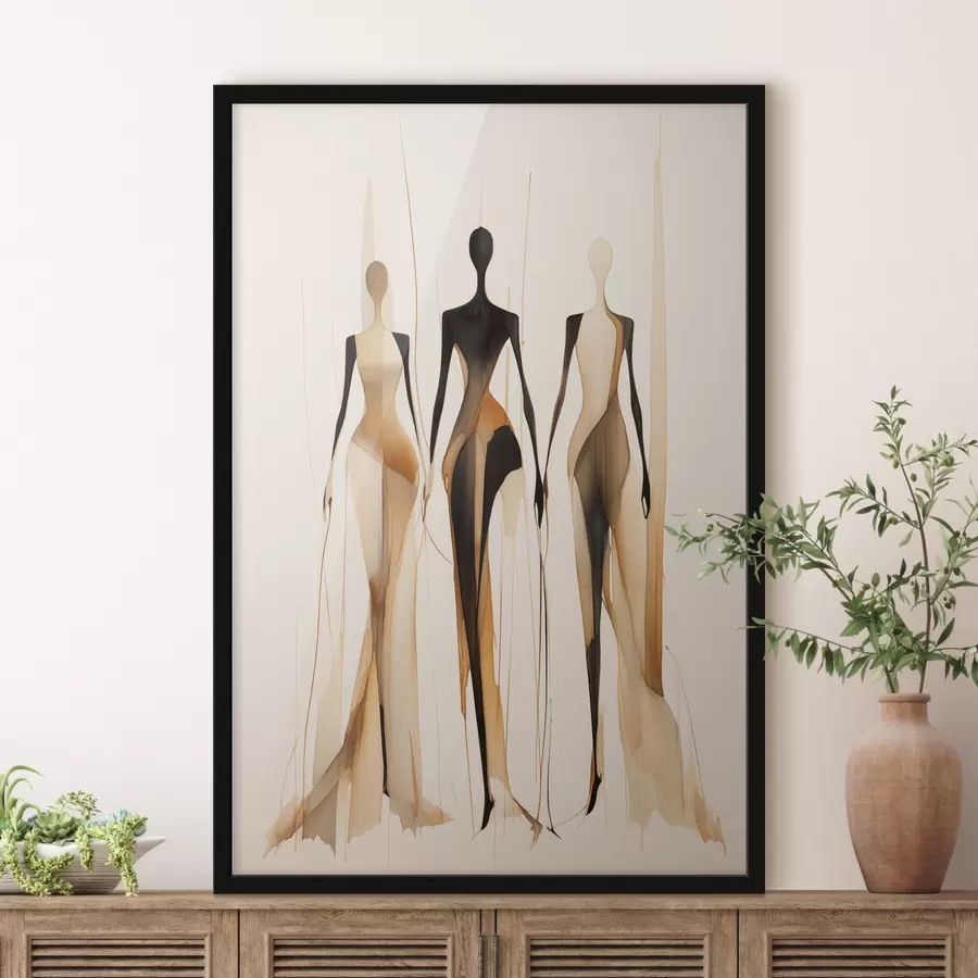 fotószőnyeg Három sziluett f47401