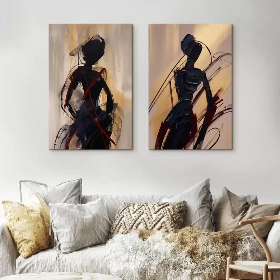 fotótapéta Absztrakt sziluettek m01194