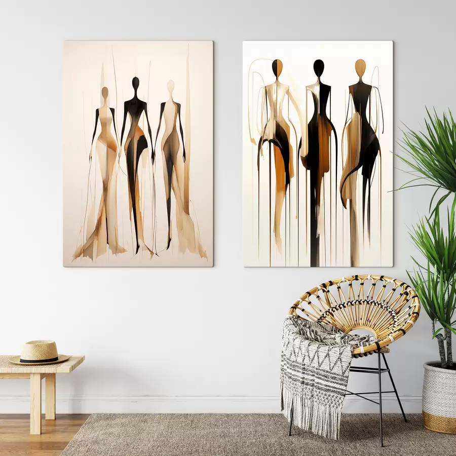 fotótapéta Absztrakt sziluettek m01214