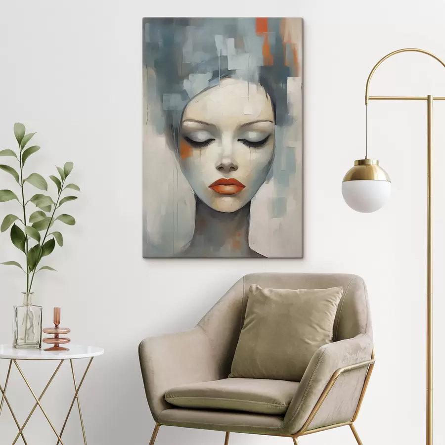 fotótapéta Absztrakt portré egy lányról s47365