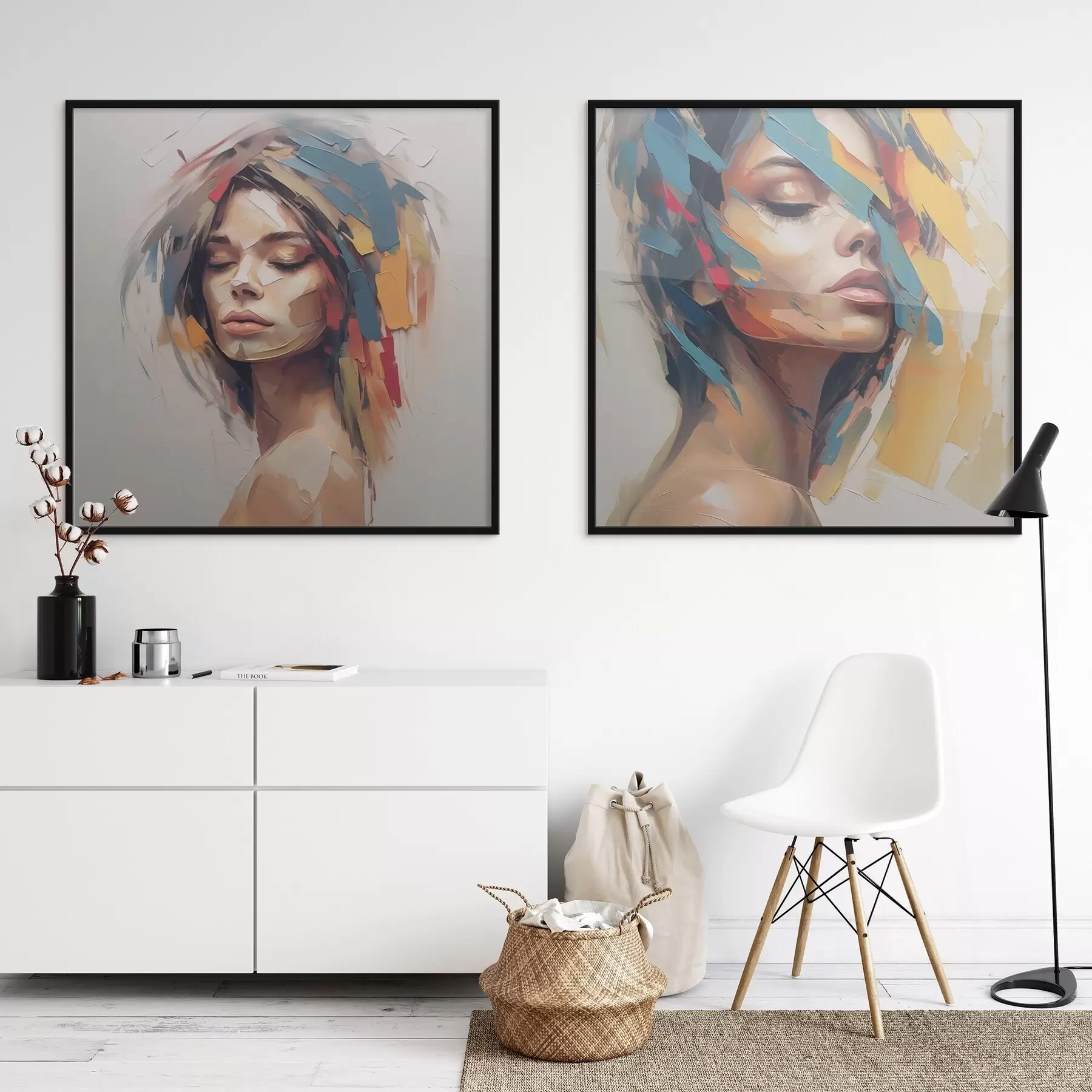 fotószőnyeg Női absztrakt portré d01081