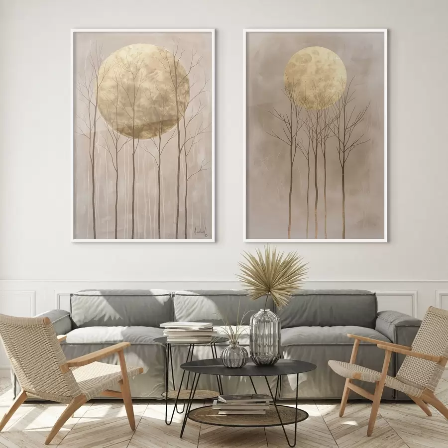 fotószőnyeg Finom fák és kör d01137