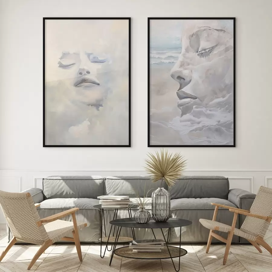 fotószőnyeg Arc a felhőkben d01143